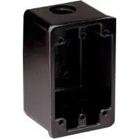 Marinco Coffret de d?rivation marine Marinco 6080 pour prises 15, 20 et 30 A et couvercles 7420CR, deux trous d?fon?ables 34, noir