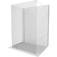 Mexen Kioto Paroi de douche à l'italienne 100 x 90 cm, transparent, blanc - 800-100-212-20-00-090