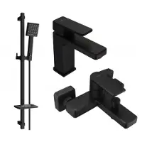 Mexen Mino DQ45 SET mitigeur bain et lavabo, noir (72403DQ45-70)