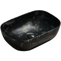 Mexen Lavabo RITA marbre noir/or 45 cm