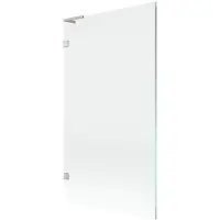 Mexen Lunar L Pare-douche pour baignoire, 1 aile 100 x 150 cm, transparent, nickel brossé - 897L-100-000-97-00