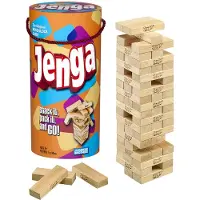 Hasbro Gaming Jenga Blocs en bois empilables Jeu de tour tumbling | Jeux de fte pour enfants et familles | Remplisseurs de paniers de Pques | 6