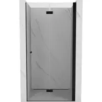 Mexen Mist-F Paroi de douche pliante droite 65 cm, transparente, noire - 8A6-065-000-70-00-P