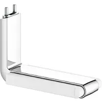 Keuco Support papier toilette AXESS pour barre d'appui rabattable 35003 chromé/blanc