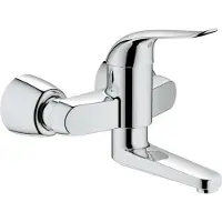 GROHE Mitigeur thermostatique EUROECO SPECIAL 1/2pouce ext. 214mm rév. raccords S ch