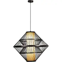 Lucide Lampe pendante noire Pasquino Ø 60cm