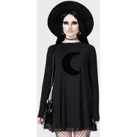 Killstar Robe courte Gothic de - Lunar Apex Raglan Dress - XS - XXL - pour Femme - noir - Taille M