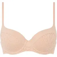 Chantelle T-shirt Beugel Bh - voorgevormd - Norah - T-shirt bh met brede bh band - 80E - Beige, Beige, (Une unité par pack, 80 E)