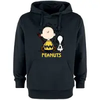 Peanuts Sweat-shirt à capuche de - Charlie Brown & - S - 3XL - pour Homme - noir - Taille S