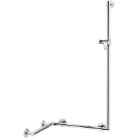 Keuco Main courante de douche PLAN CARE avec barre de douche 797/680/1265mm vc