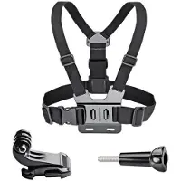 Hurtel Adjustable harness for a sports camera with a rotating tripod and a phone stand