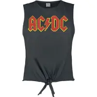 AC/DC Top de - Amplified Collection - Logo - S - XL - pour Femme - anthracite - Taille S