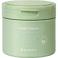 Mizon Pore Fresh disques exfoliants visage pour peaux sensibles sujettes à l'acné 60 pcs