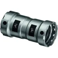 Viega Manchon Megapress 2" en acier non allié avec revêtement zinc/nickel, profil SC-Contur.