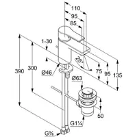 Kludi Mitigeur de lavabo ZENTA SL DN 15 chr