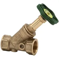 Schlosser Valve de régulation JS, raccord à manchon sans purge, acier inoxydable, DN25, filetage intérieur 1", e DVGW
