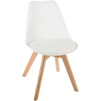 Atmosphera Chaise À Coque Baya - 48 X 55 X 81 Cm - Blanc
