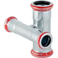 Geberit Croix Mapress acier au carbone d= 28x15mm, réduit, extérieur galvanisé