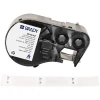 Brady M4-90-427, vinyle auto-laminant, blanc/transparent, 19.05 x 12.70(38.10) mm, permanent (19.10 mm)