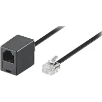 Goobay Câble d'extension téléphonique RJ11 - 4 fils