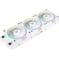 Thermaltake TS140 EX RGB Fan Black 3Pack (140 mm, 3x), Ventilateur PC, Multicolore, Blanc
