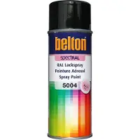 Belton Peinture aérosol RAL 5004 Bleu noir brillant 400ML SPECTRAL