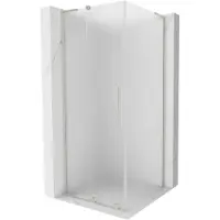 Mexen Velar L cabine de douche 110x110 cm givrée, nickel brossé