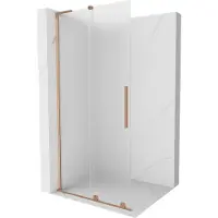 Mexen Paroi de douche coulissante Velar L Walk-in 90 x 200 cm, givre 8 mm, cuivre brossé - 871-090-003-33-65