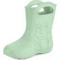 Ladeheid Bottes en caoutchouc pour femmes , extrêmement légères, en EVA, idéales pour la pluie (vert olive, taille 36/37), modèle LA-CA-09