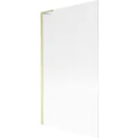 Mexen Next L Paroi pliante pour baignoire à 1 volet 100 x 150 cm, rayures, or brossé - 895-100-000-03-09-55