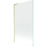Mexen Next L Paroi pliante pour baignoire à 1 volet 100 x 150 cm, transparent, or brossé - 895-100-000-03-00-55