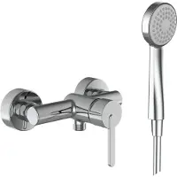 Laufen Lua Mitigeur de douche, apparent, avec accessoires, chromé, H3310810041311