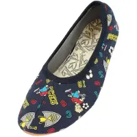 Beck Pantoufle bleu / bleu foncé / jaune / gris / rouge / noir / blanc