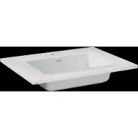 Storke Bilia vasque simple marbre composite brillant 60 x 46 cm