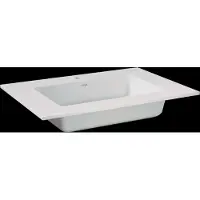 Storke Bilia vasque simple marbre composite brillant 75 x 52 cm