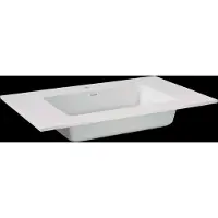 Storke Bilia vasque simple marbre composite brillant 85 x 52 cm