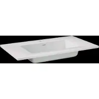 Storke Bilia vasque simple marbre composite brillant 80 x 46 cm