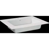 Storke Bilia vasque simple marbre composite brillant 65 x 52 cm