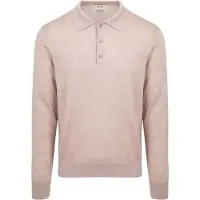 KING Essentials Polo The Robert Manches Longues Mérinos Beige