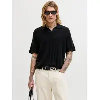 Jack & Jones Bradley Short Sleeve Sweater Noir XS Homme