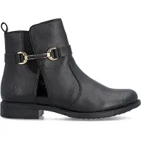 Rieker Bottine Cuir - Noir