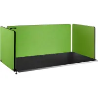 Vevor Panneau de Séparation pour Bureau 3 Panneaux Verts Séparateur de Bureau Acoustique 152x61x61 cm Panneau Frontal Acoustique Épaisseur de Bureau 10-35 mm Écran de Séparation Espace Privé École