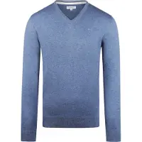 Mcgregor Pull Laine Mérinos Col V Bleu Faded