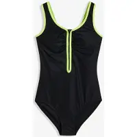 Bonprix Maillot 1 pièce sculptant avec zip, maintien léger