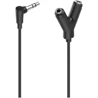 Hama Adaptateur audio, prise jack 3,5 mm - 2 x prise jack 3,5 mm, stéréo