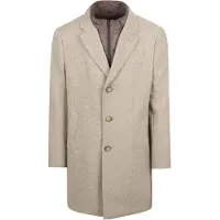 Suitable Manteau Mix Laine Twill Sable Blanc cassé Beige taille 50