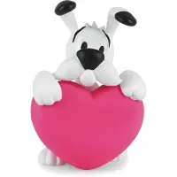 Plastoy Idefix avec un cœur rose