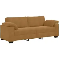 vidaXL Canapé 3 places marron 220x77x82 cm Velours