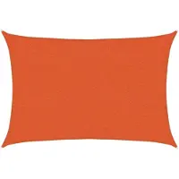 vidaXL Voile d'ombrage 160 g/m² Orange 2x2,5 m PEHD