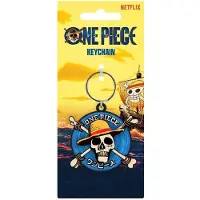 Pyramid One Piece Portachiavi Girevole: Straw Hat Crew, Multicolore